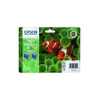 Epson Ink Cartridge Colour T027 (Twin Pack) (Fish) (C13T02740310)